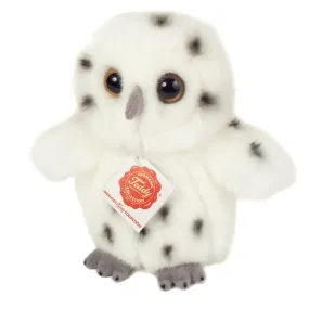 Snowy Owl Stuffed Animal Spotted White Plush by Teddy Hermann