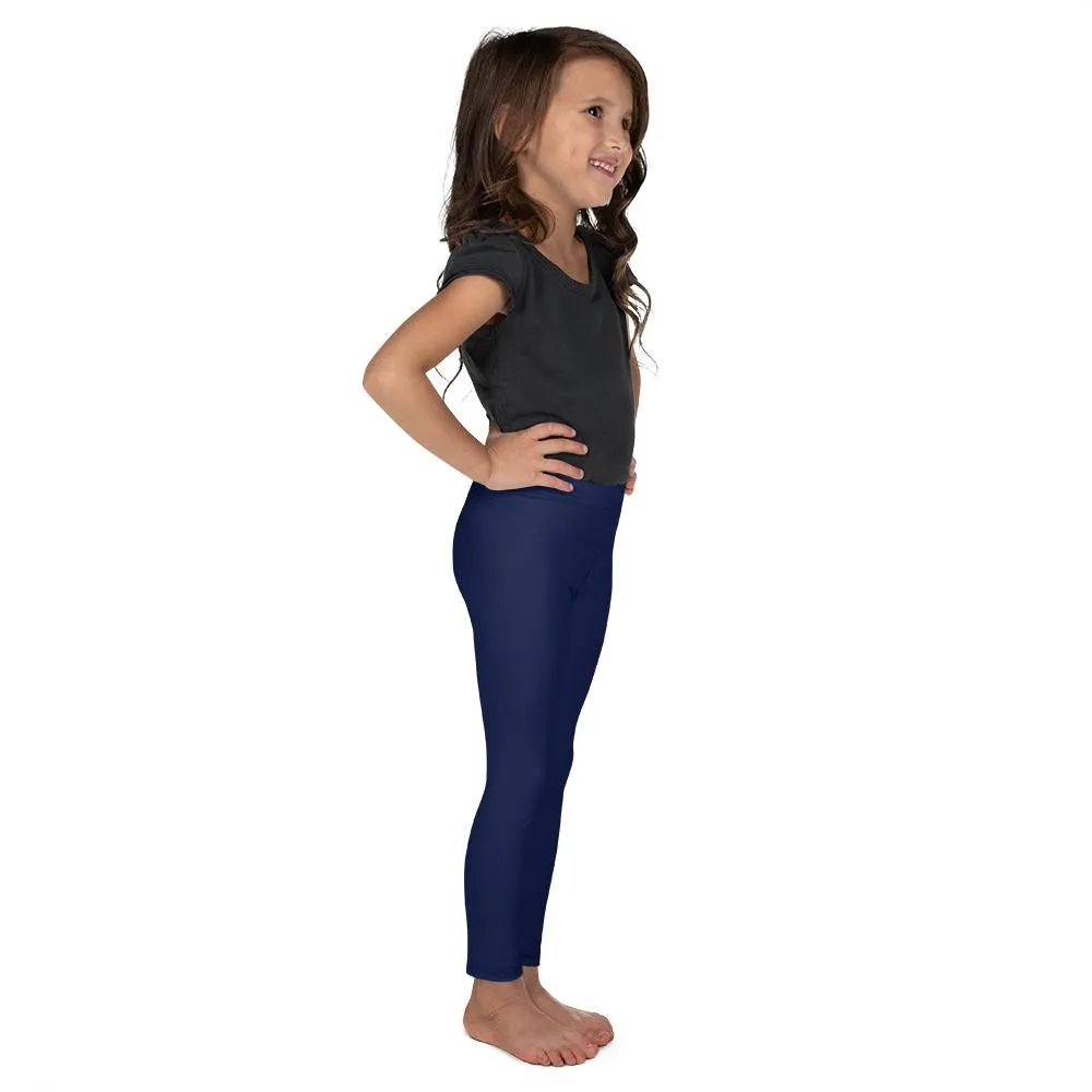 Solid Ocean Blue Kid's Leggings