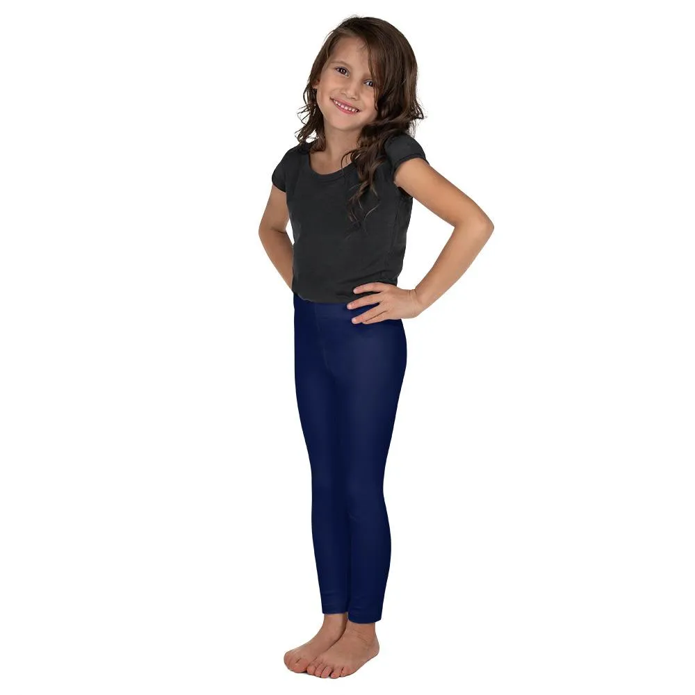 Solid Ocean Blue Kid's Leggings