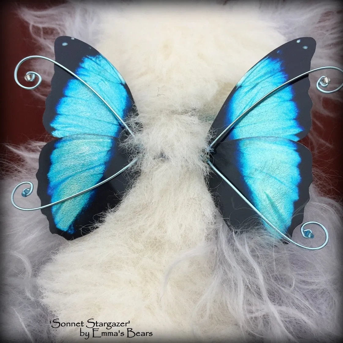 Sonnet Stargazer - 9in mohair and alpaca fairy Artist Bear by Emmas Bears