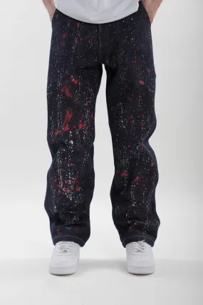 Splatter Denim Jeans