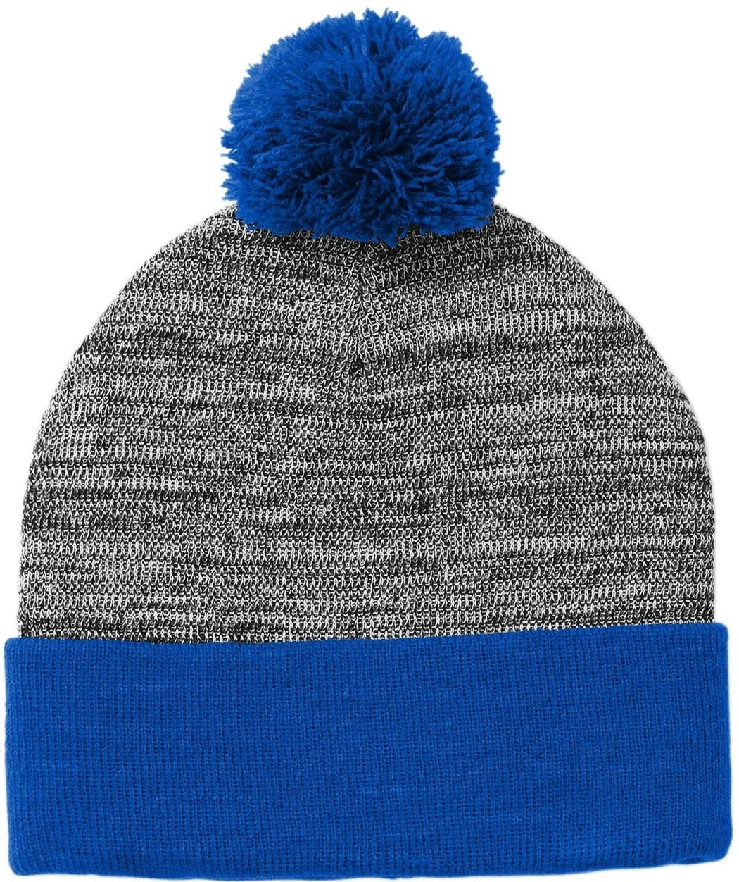 Sport-Tek Heather Pom Pom Beanie