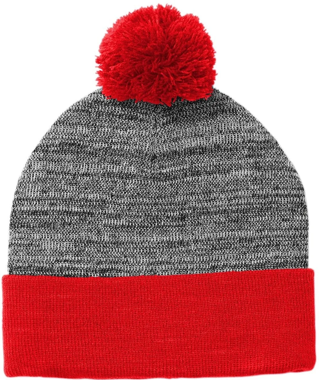 Sport-Tek Heather Pom Pom Beanie