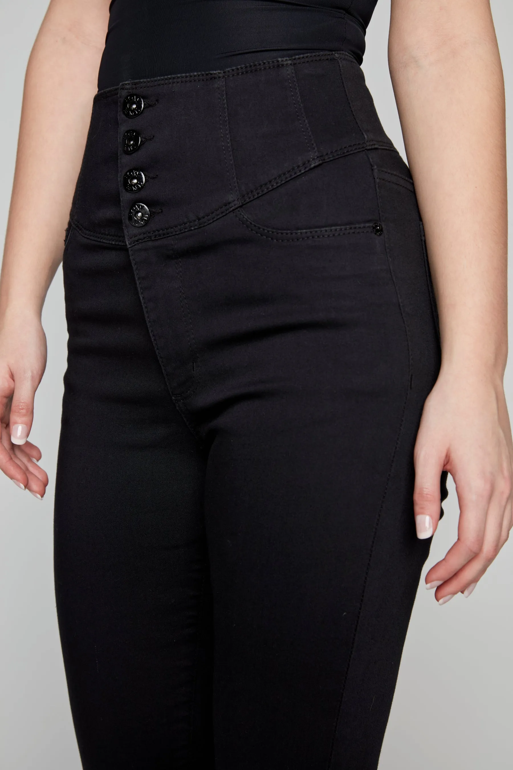 STELLA - High Rise Skinny - Black Butter Soft Denim