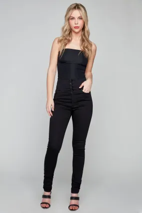 STELLA - High Rise Skinny - Black Butter Soft Denim