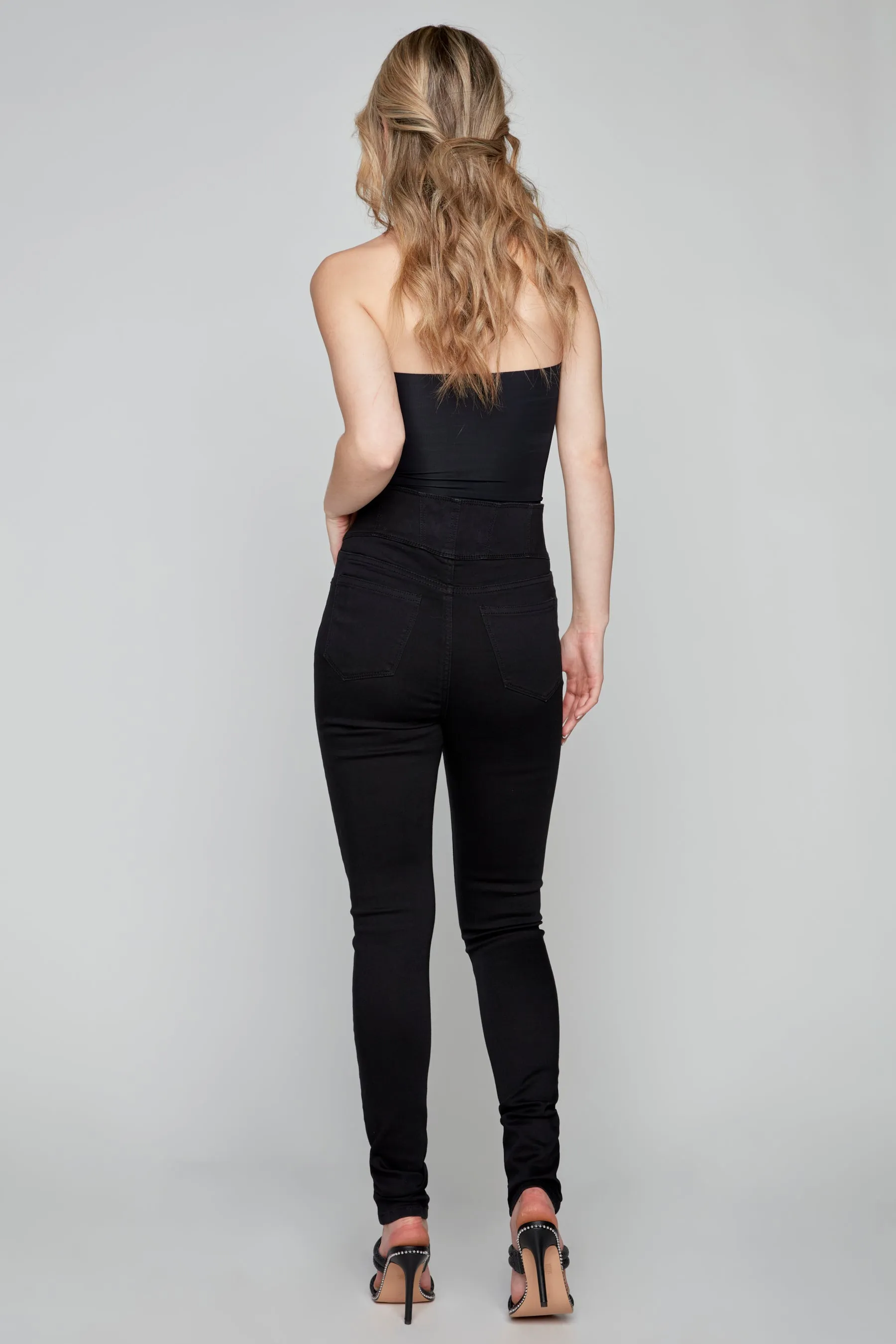 STELLA - High Rise Skinny - Black Butter Soft Denim