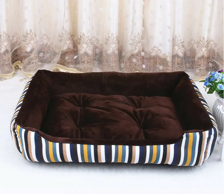 Stripes Pet Bed Simple Cute Keep Warm Pet House for Small and Medium Dog and Cat