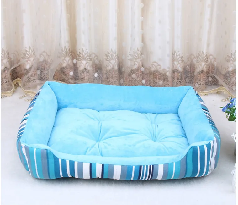 Stripes Pet Bed Simple Cute Keep Warm Pet House for Small and Medium Dog and Cat