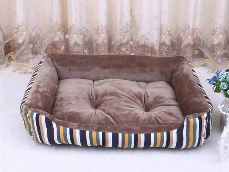 Stripes Pet Bed Simple Cute Keep Warm Pet House for Small and Medium Dog and Cat