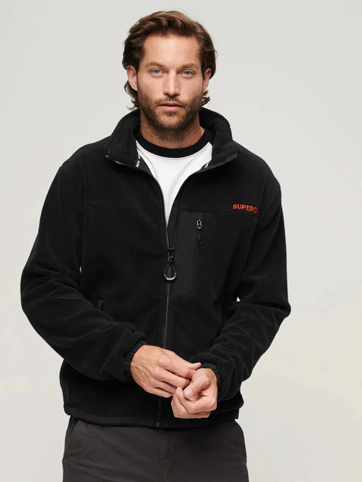 Superdry - Code Fleece Trekker Jacket Black