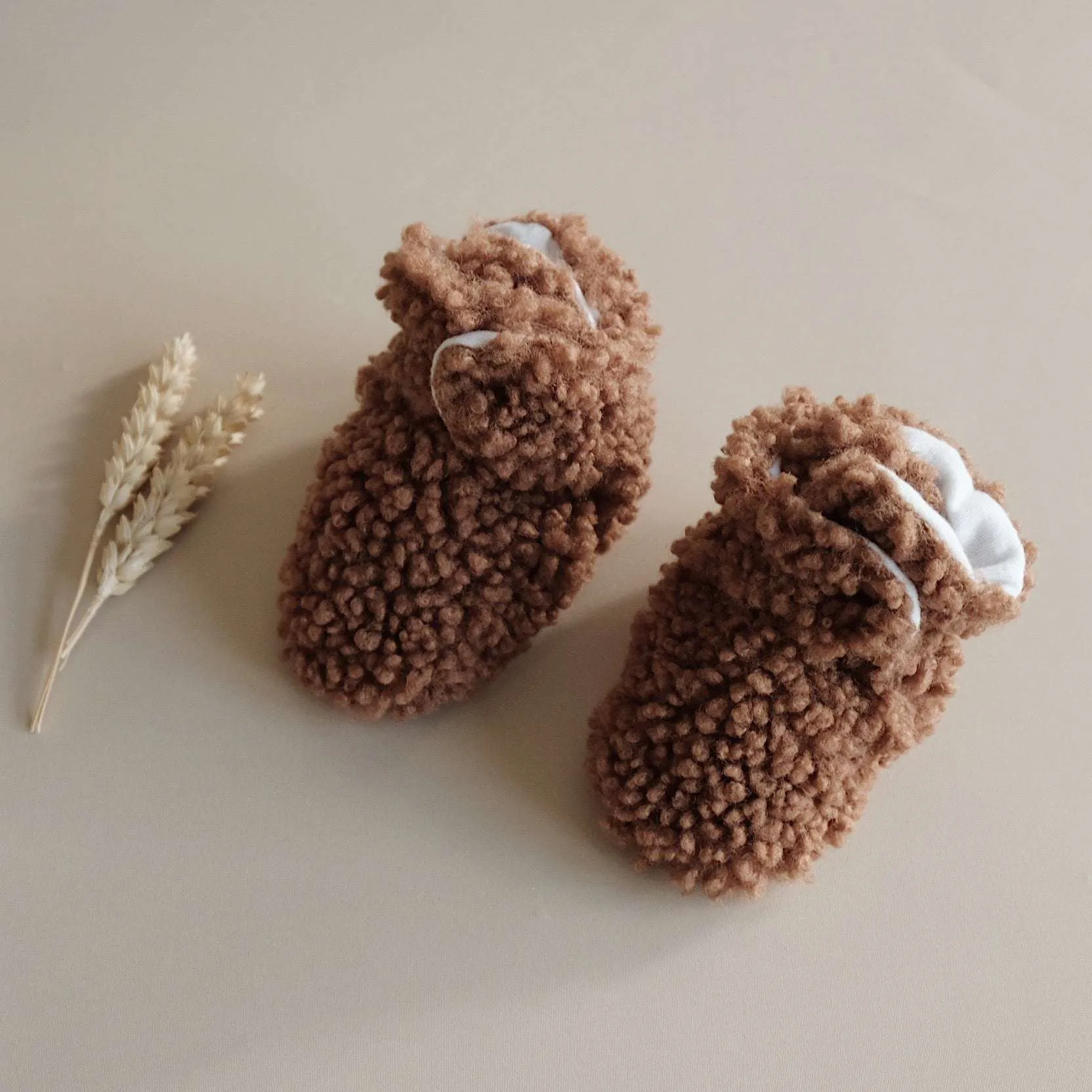 Teddy Booties - Chocolate