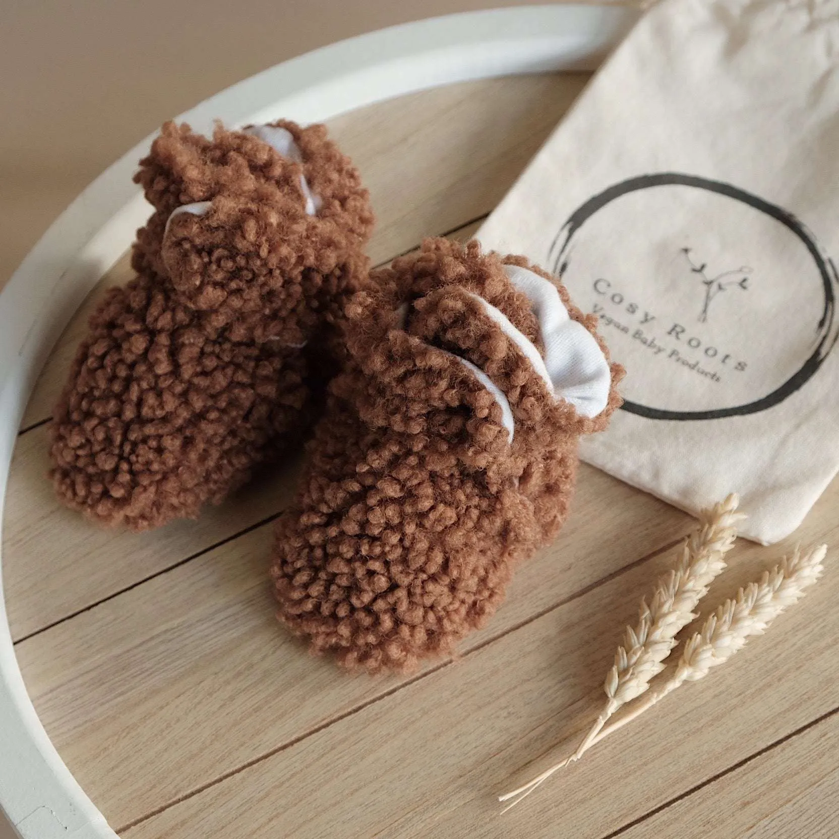 Teddy Booties - Chocolate