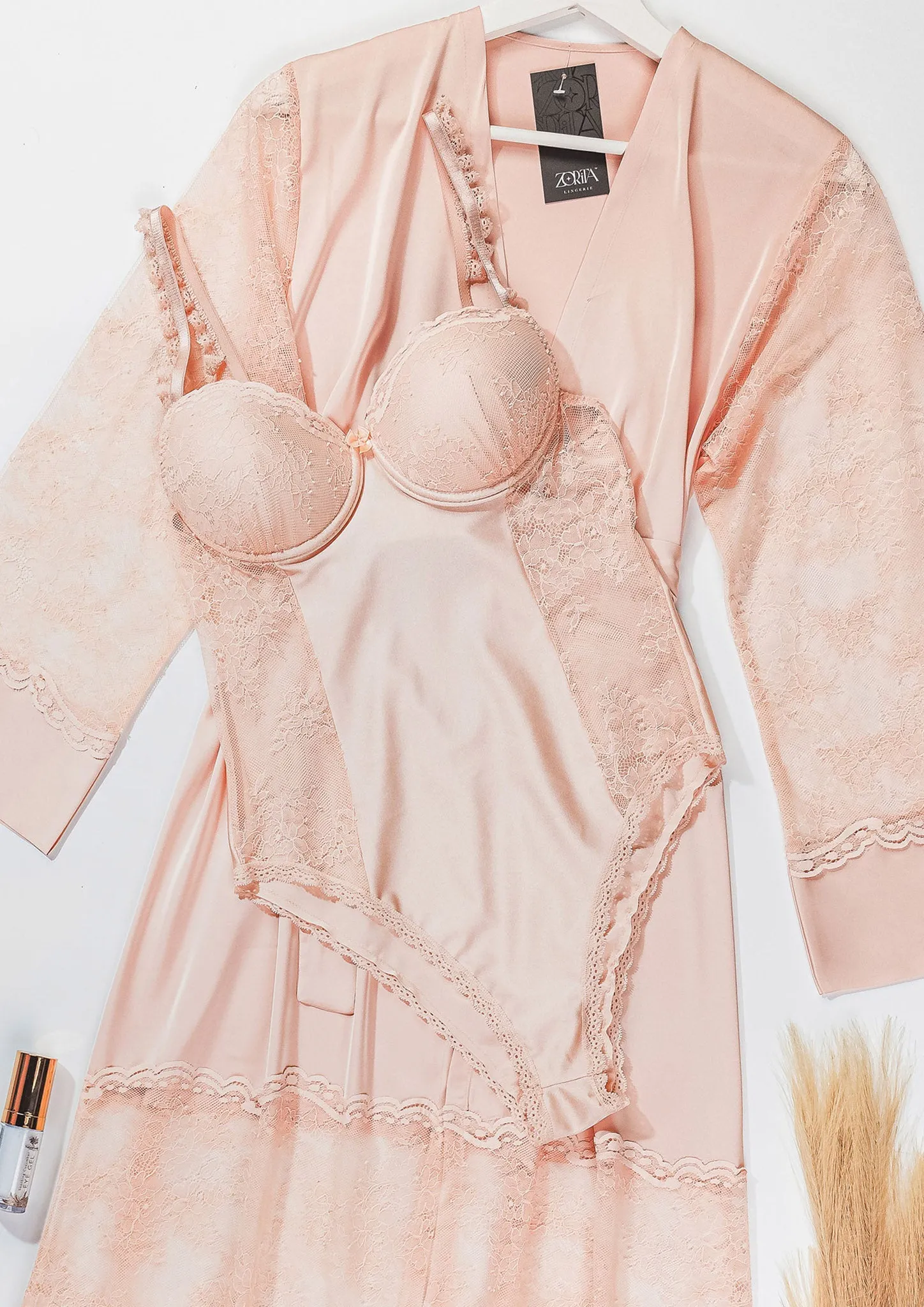 Teddy Long Robe Set 6125