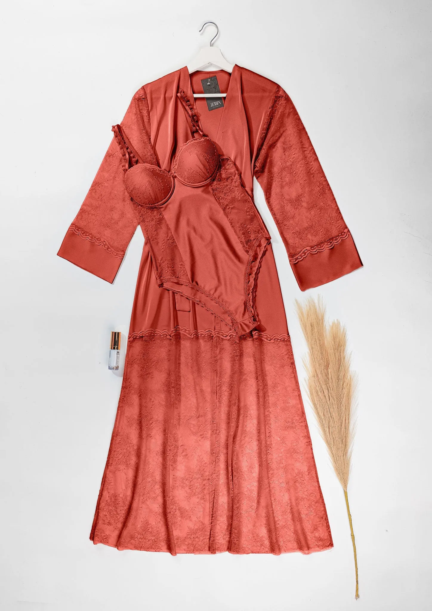 Teddy Long Robe Set 6125