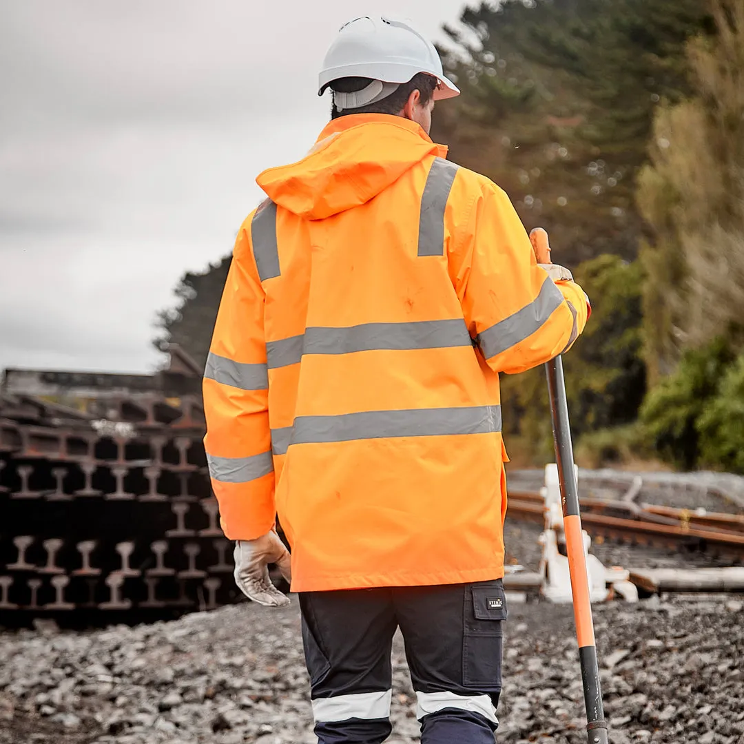 The Hi Vis Vic Rail Waterproof Jacket | Adults