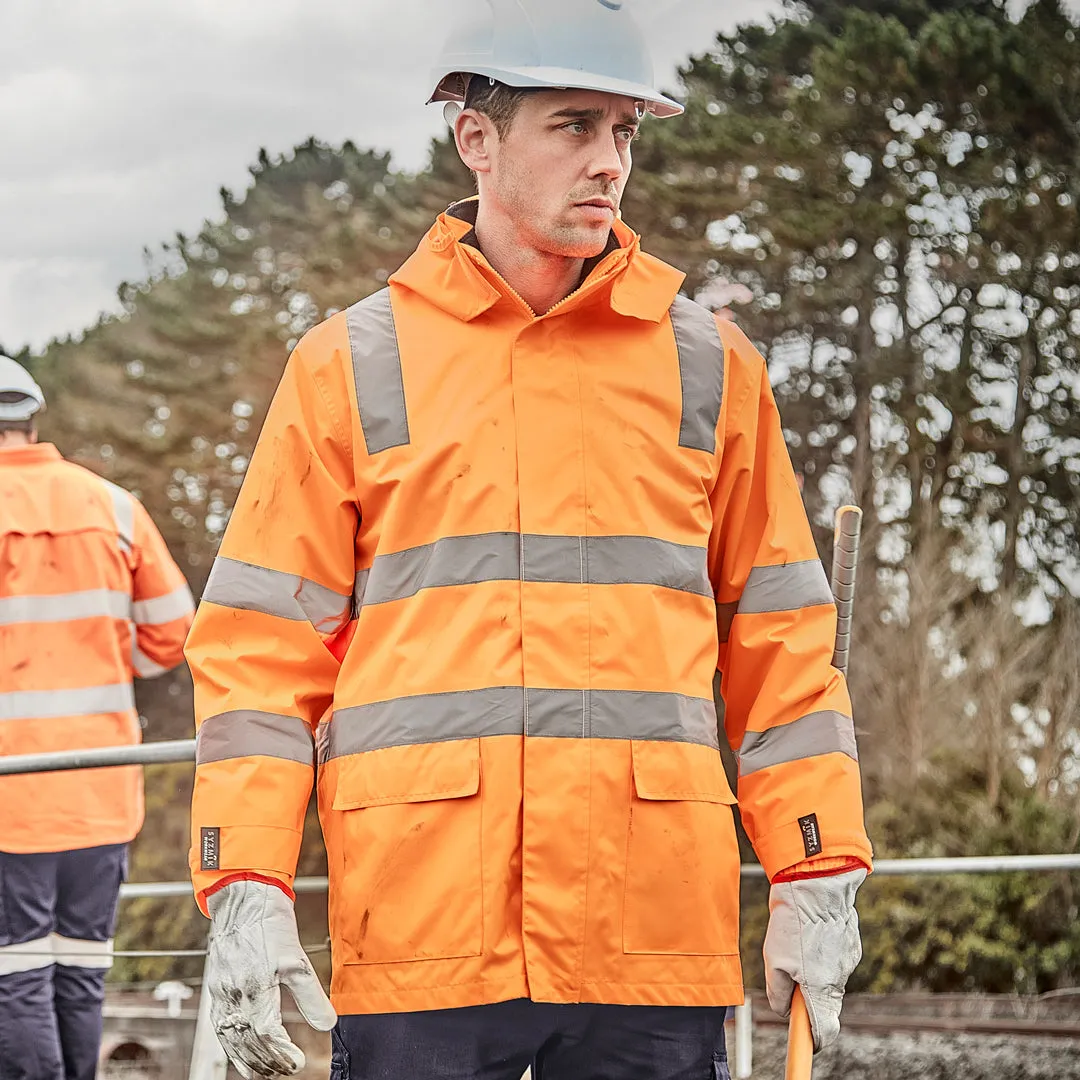 The Hi Vis Vic Rail Waterproof Jacket | Adults