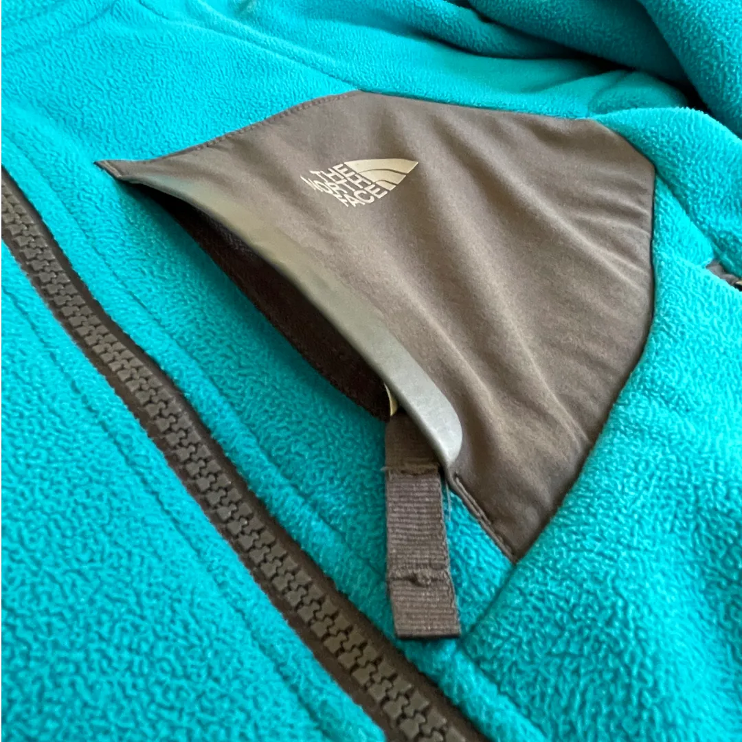 The North Face Teal Fleece Jacket - 6 youth