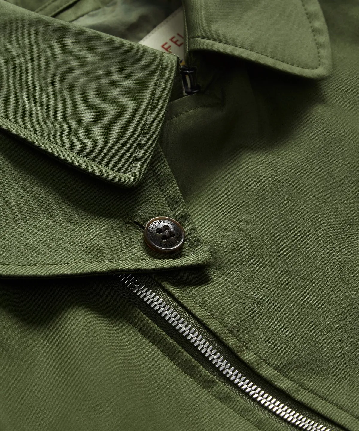 The Redding Jacket in Grenfell Cloth Green