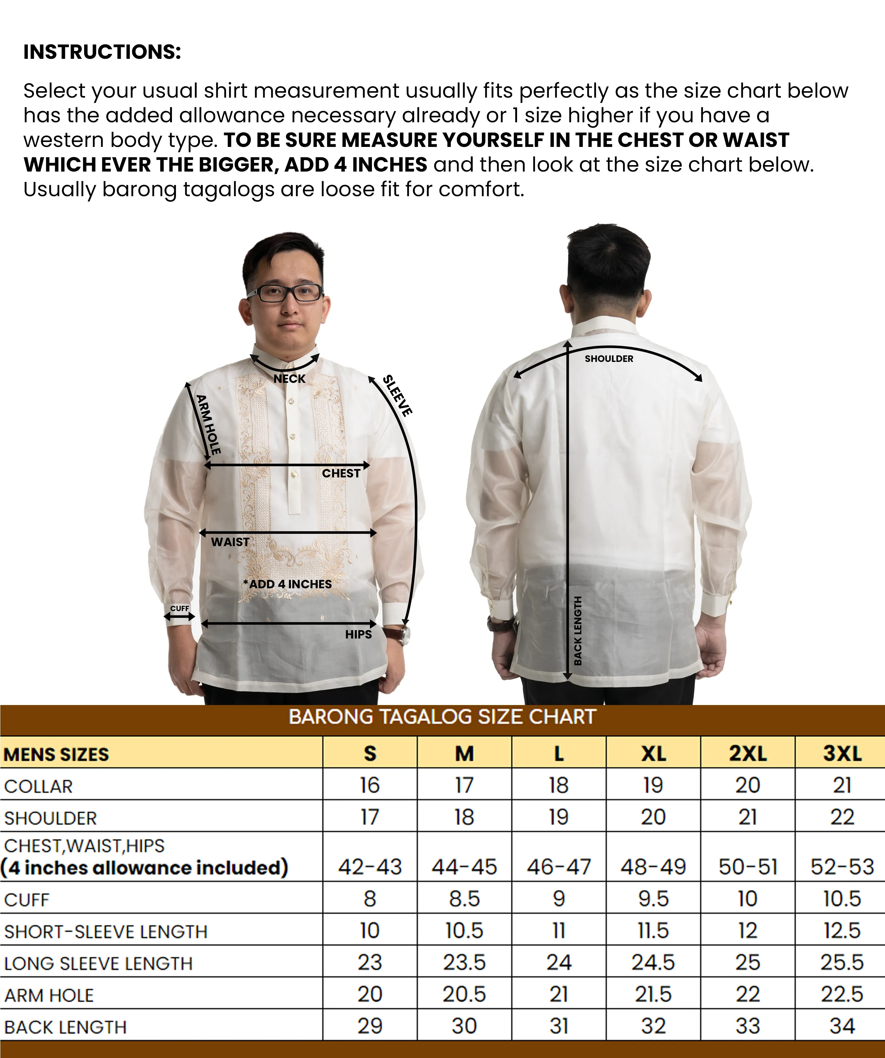 The Ultimate Groom & Groomsmen Barong Tagalog Package - JCS18