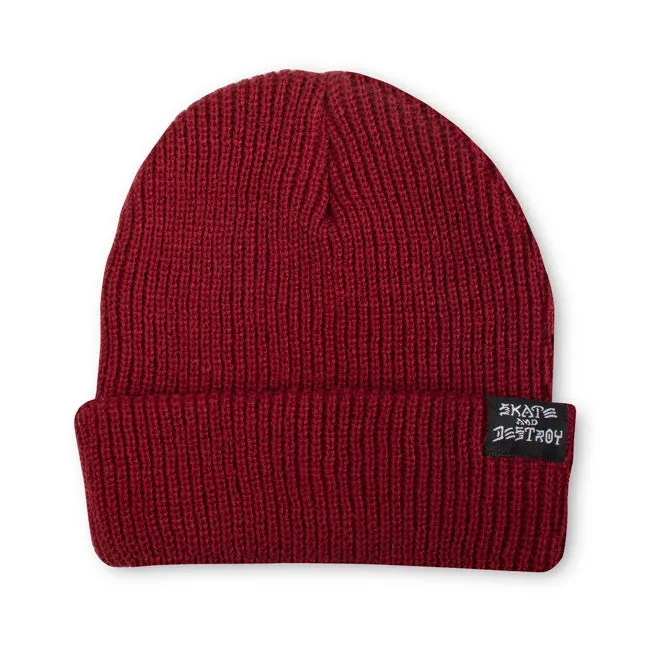 Thrasher Skategoat / Skate and Destroy Beanie by Elm (Maroon)