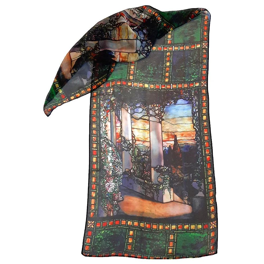 Tiffany Window Chiffon Art Scarf