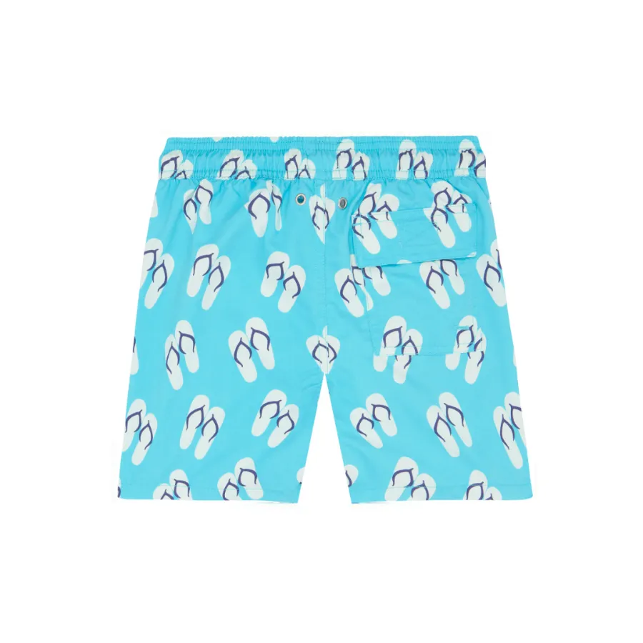 Tom & Teddy Flip Flop Boys Swim Shorts FFSCB-J - Scuba Blue