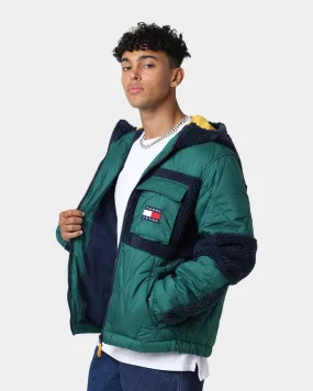 Tommy Jeans TJM Sherpa Quilt Mix Jacket Rural Green