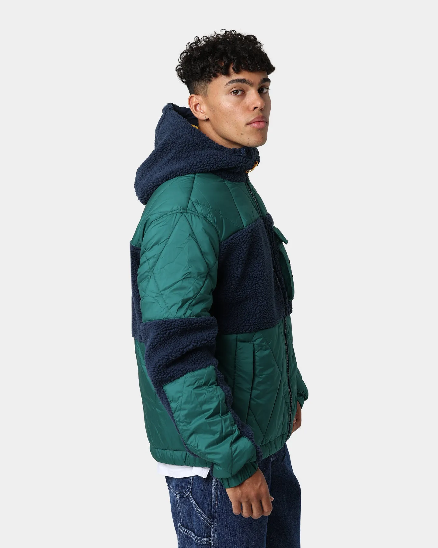 Tommy Jeans TJM Sherpa Quilt Mix Jacket Rural Green