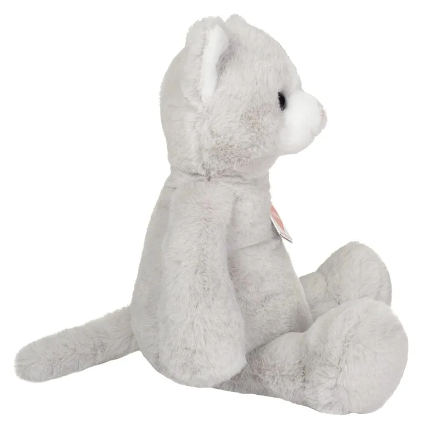 Trixie Gray and White Plush Kitty Cat Eco-friendly Teddy Hermann