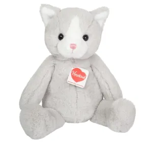 Trixie Gray and White Plush Kitty Cat Eco-friendly Teddy Hermann