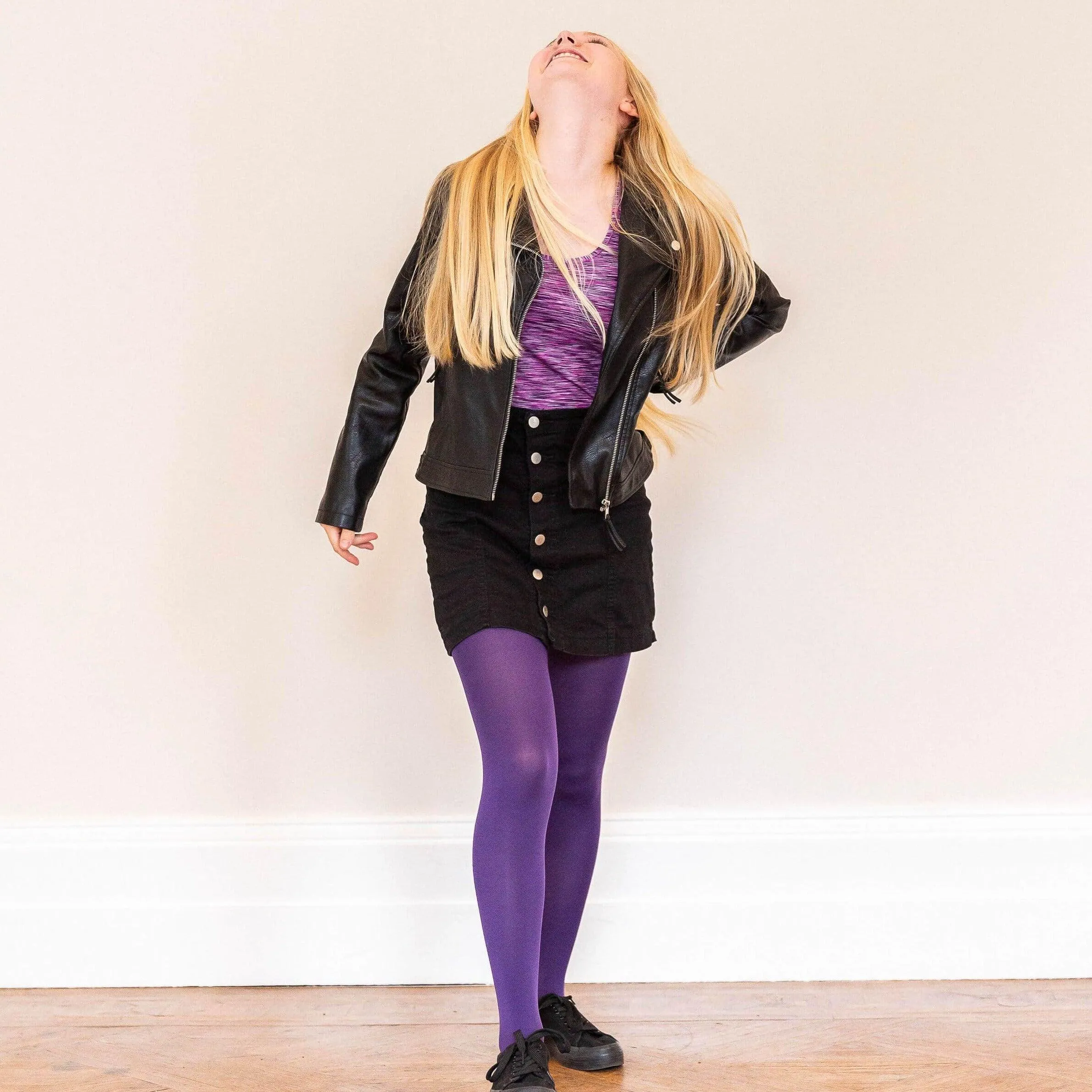 Tween Tights - Suffragette Purple