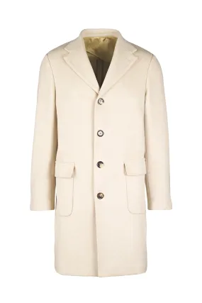 Unlined Single-Breasted Wool & Cashmere Coat