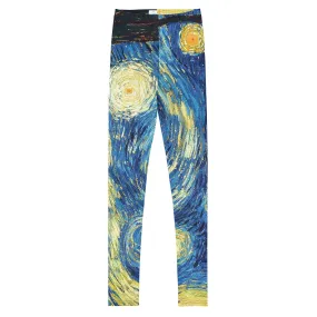 Van Gogh Inspired Starry Night Teen Leggings