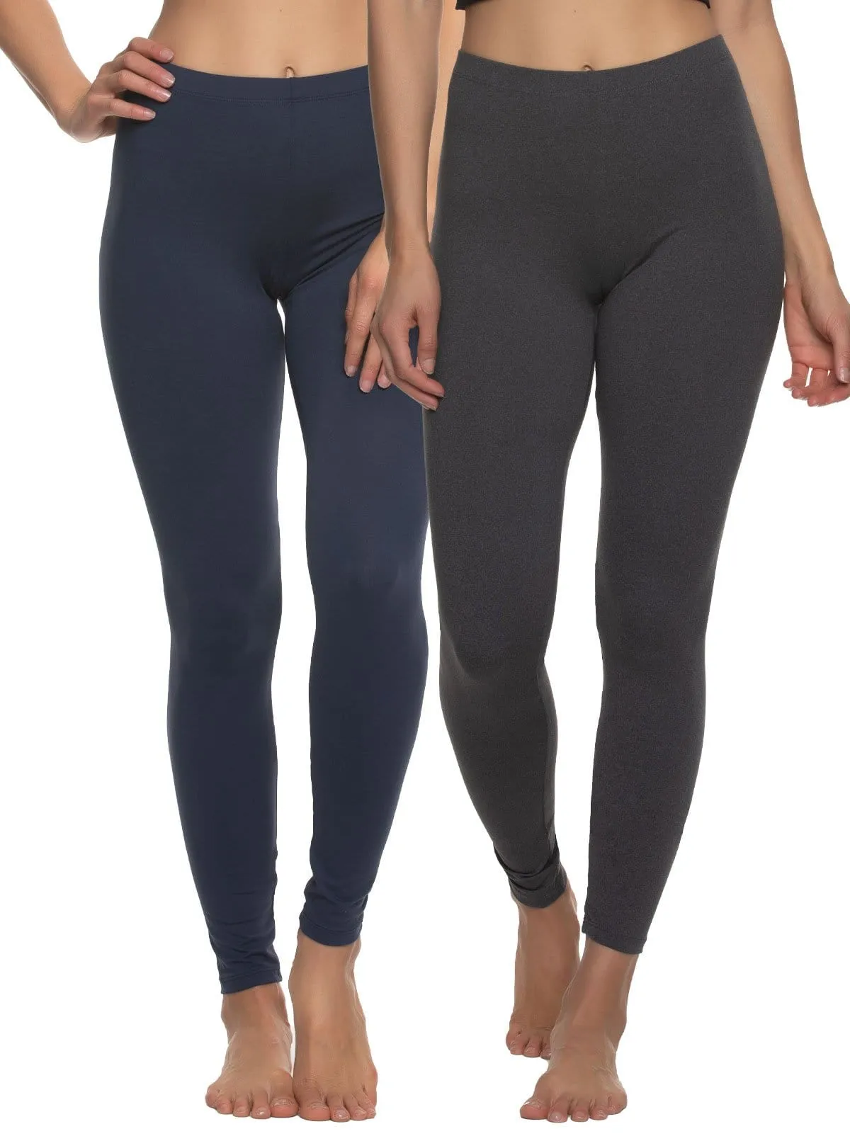 Velvety Soft Lightweight Leggings 2-Pack