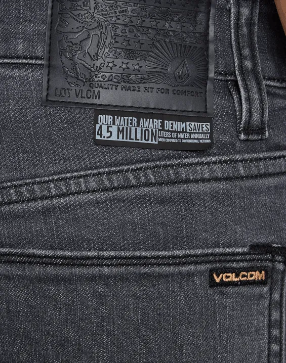 Volcom Solver Denim Jean Easy Enzyme Grey