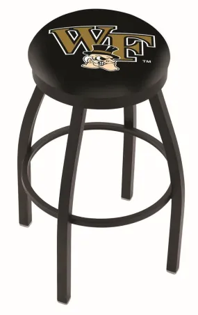 Wake Forest Demon Deacons HBS Black Swivel Bar Stool with Cushion