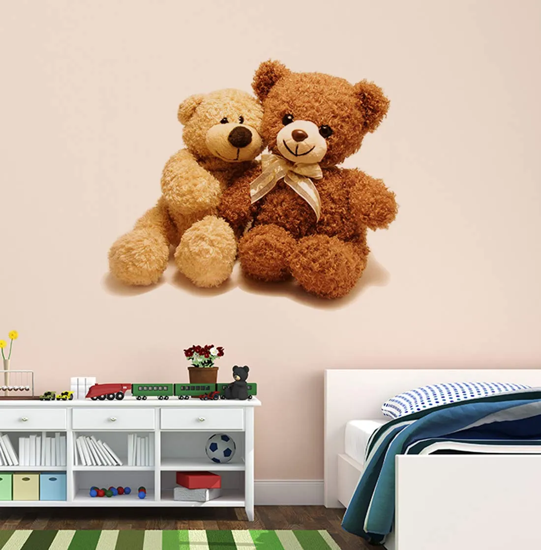 Wallstick Teddy Collection wallstickers (Vinyl 55 cm x 50 cm)