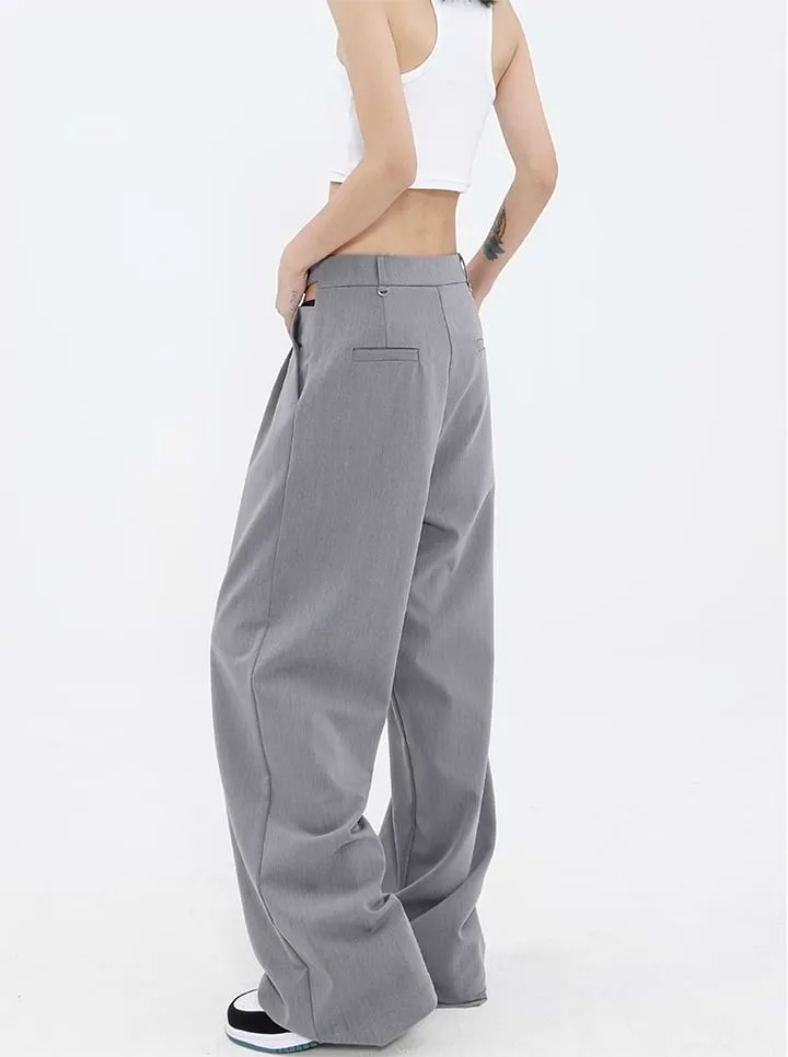 Wide Leg Waist Cutout Pants