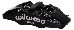 Wilwood Caliper-Forged Dynapro 6 5.25in Mount-R/H 1.62/1.38in/1.38in Pistons .38in Disc