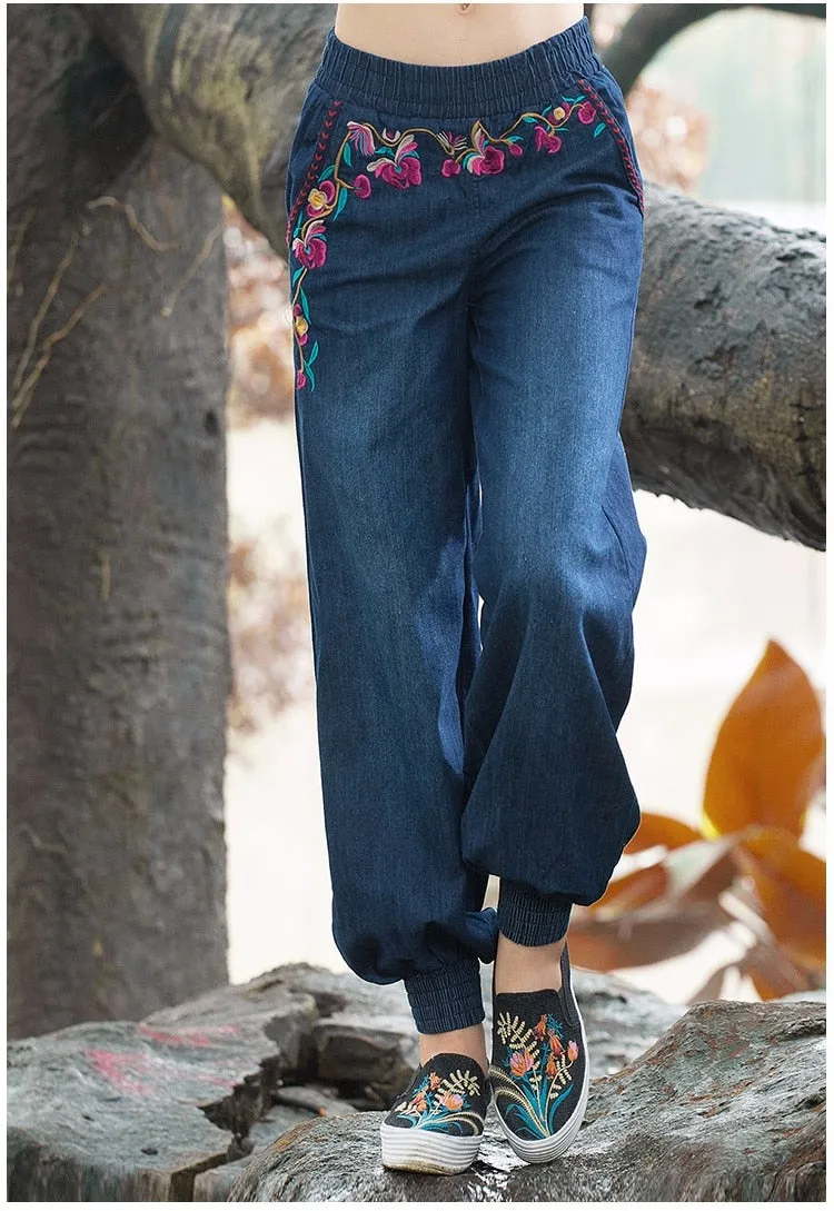 Women Autumn Spring Bohemian Pant