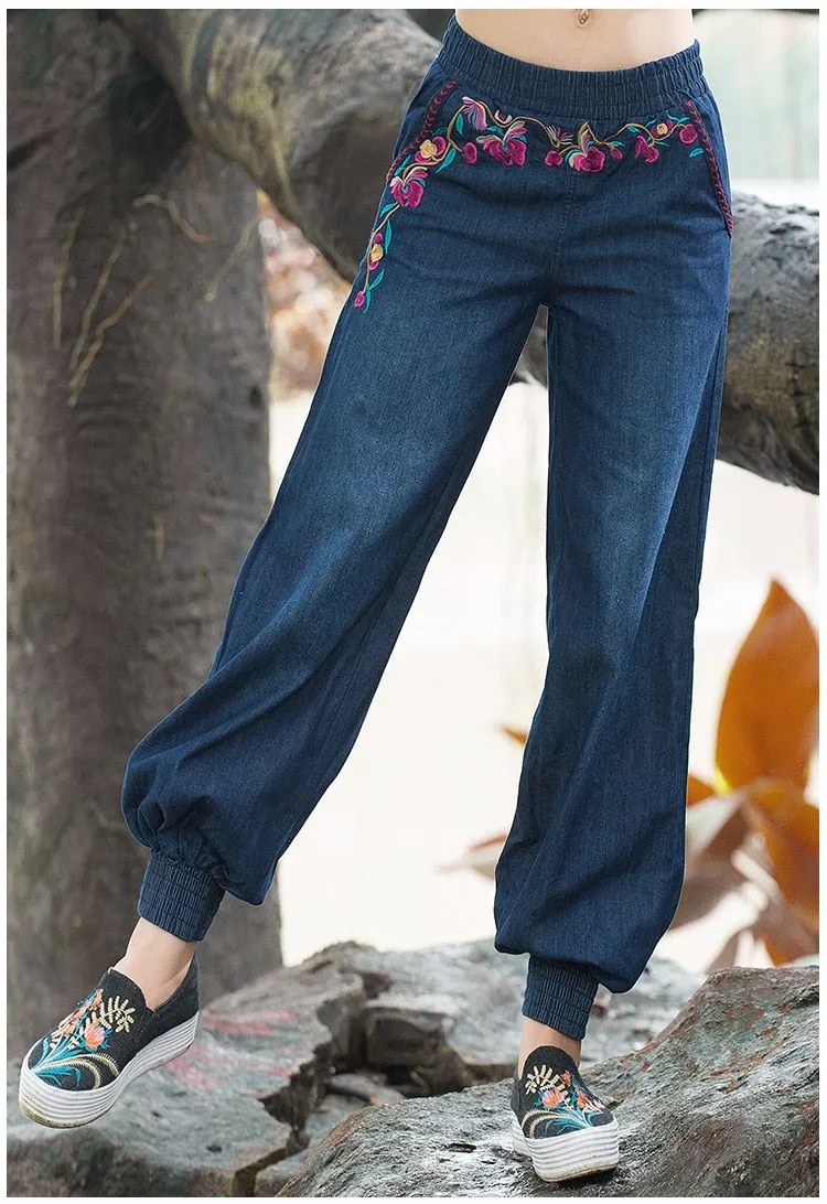 Women Autumn Spring Bohemian Pant