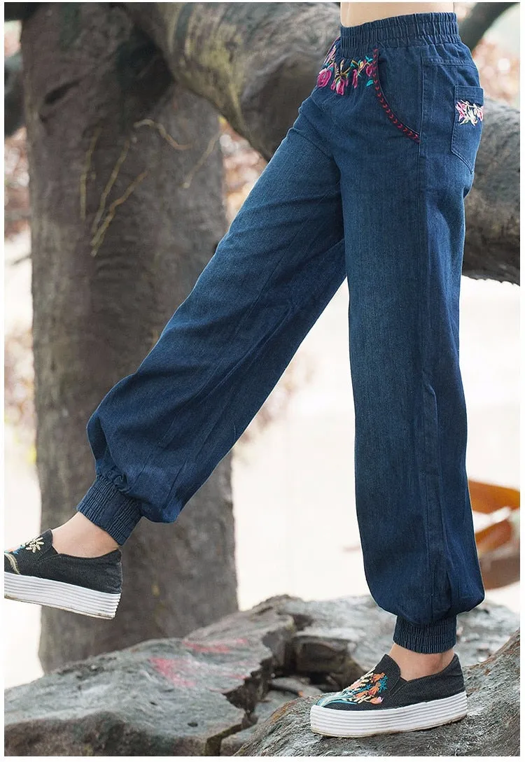 Women Autumn Spring Bohemian Pant