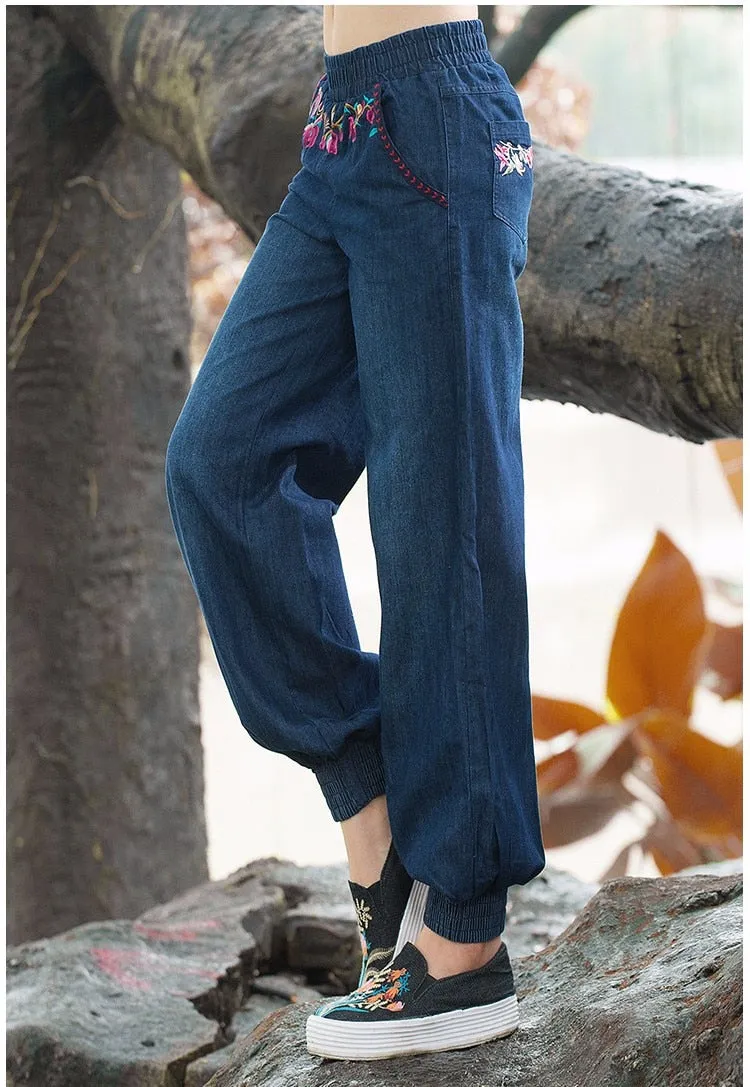 Women Autumn Spring Bohemian Pant