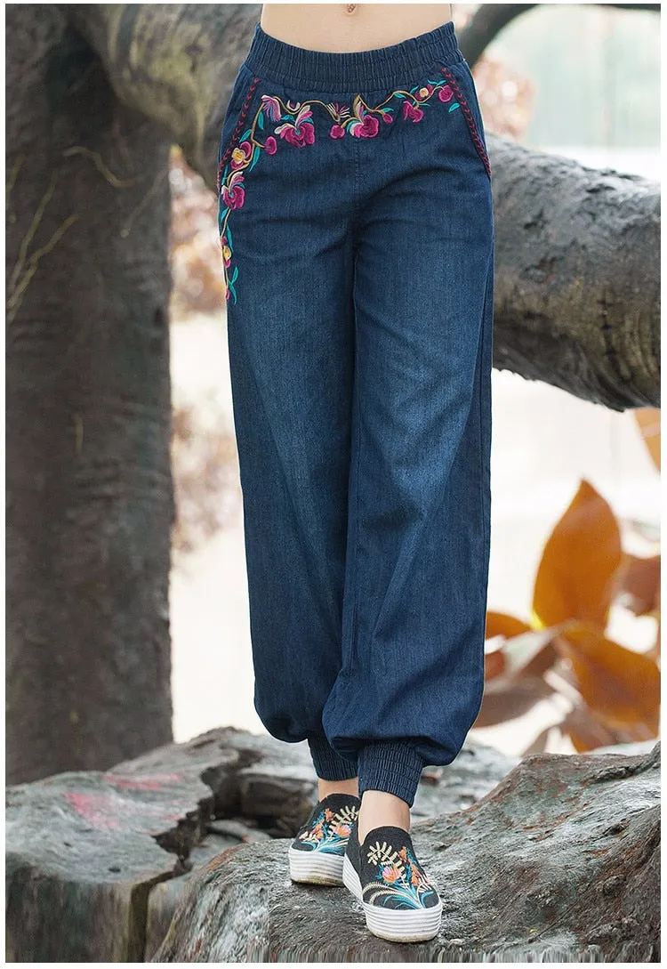 Women Autumn Spring Bohemian Pant