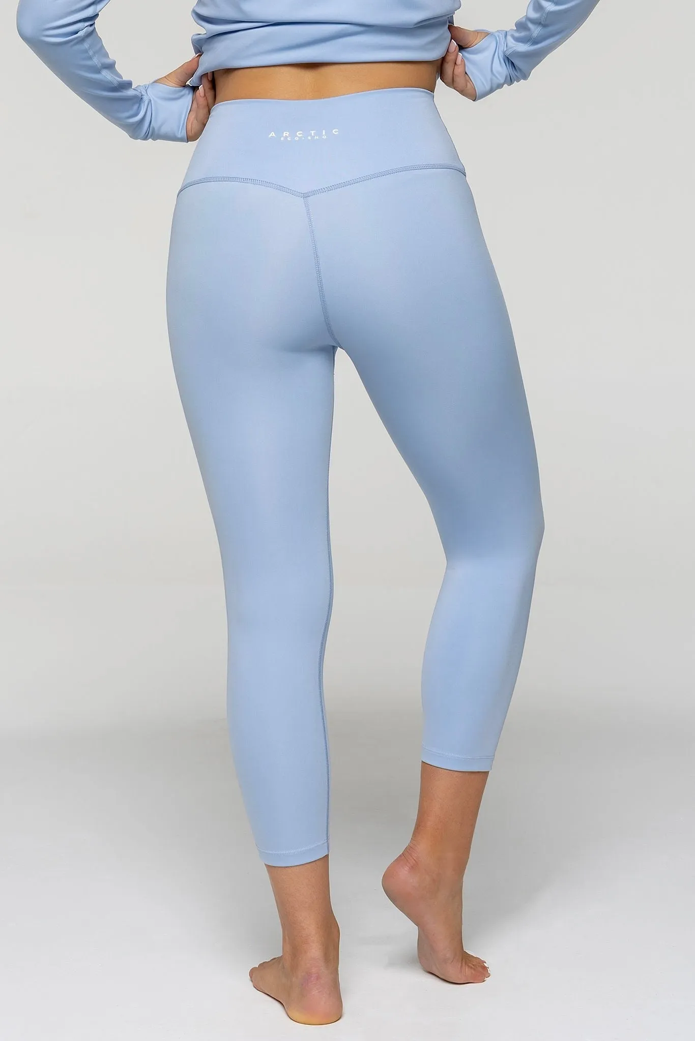 WOMEN'S THERMAL BASE LAYER LEGGING SEAMLESS 2.0  SKY BLUE