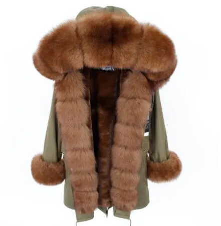 Women's Winter Long Thick Parka With Fox Fur