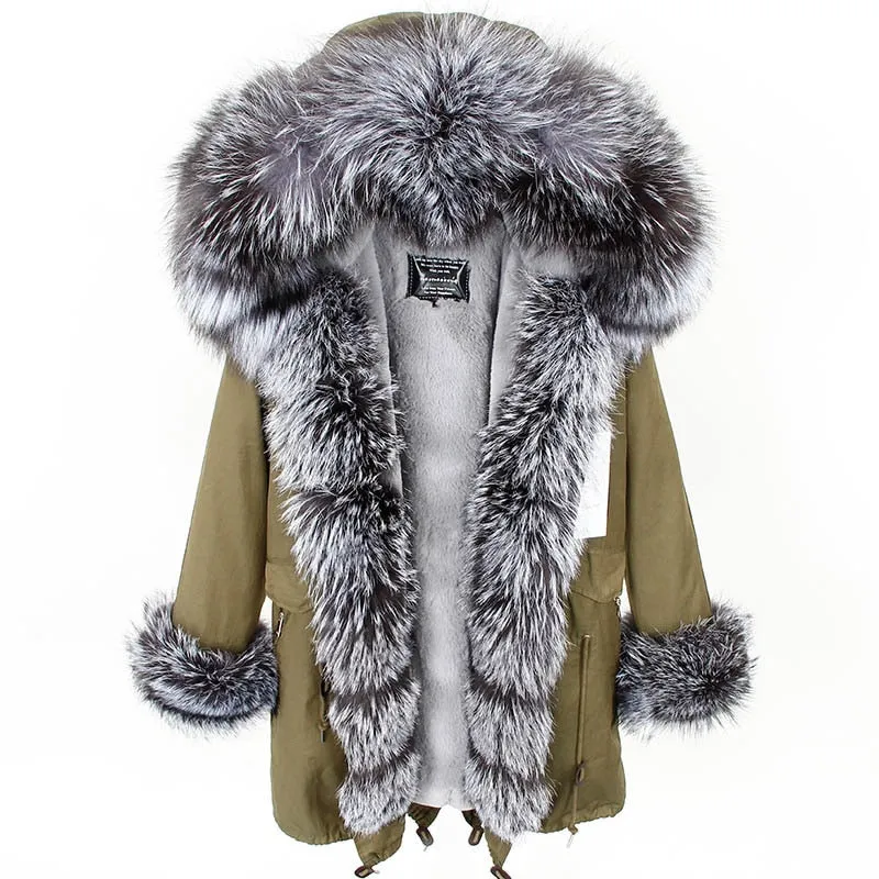 Women's Winter Long Thick Parka With Fox Fur