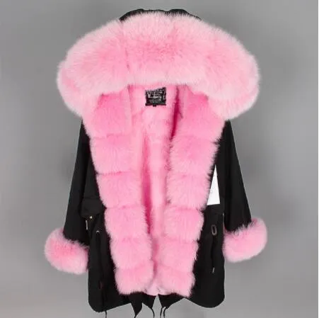 Women's Winter Long Thick Parka With Fox Fur