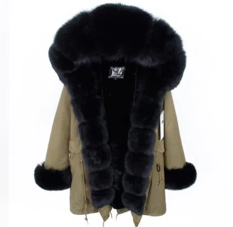 Women's Winter Long Thick Parka With Fox Fur