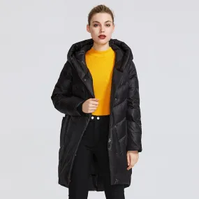 Women's Winter Polyester Thick Warm Coat With Pockets